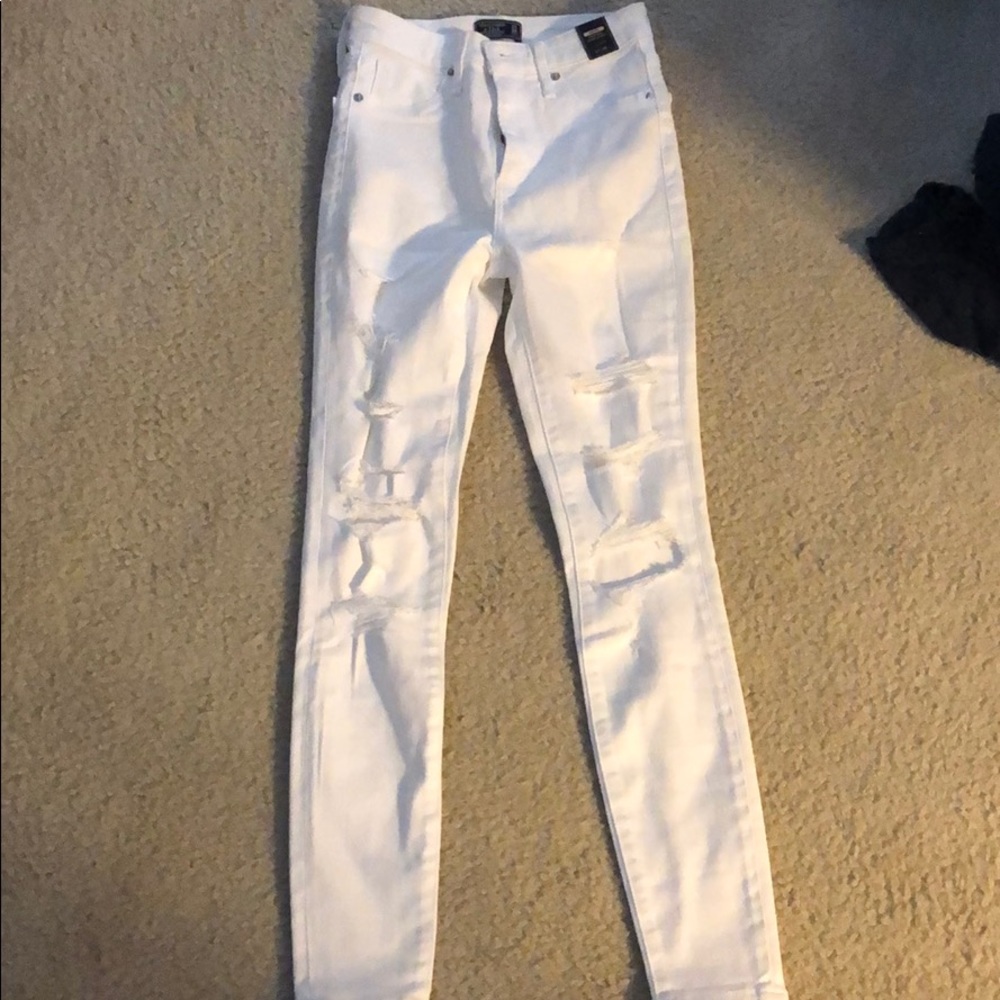 Abercrombie tipped high waisted jeans